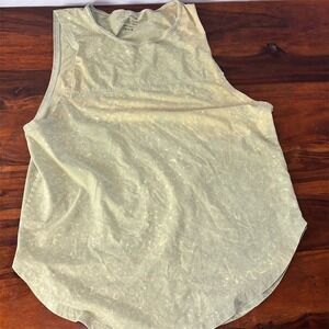 Jed North‎ Men's Green Distressed Tank Top Size L Fitness Weightlifting